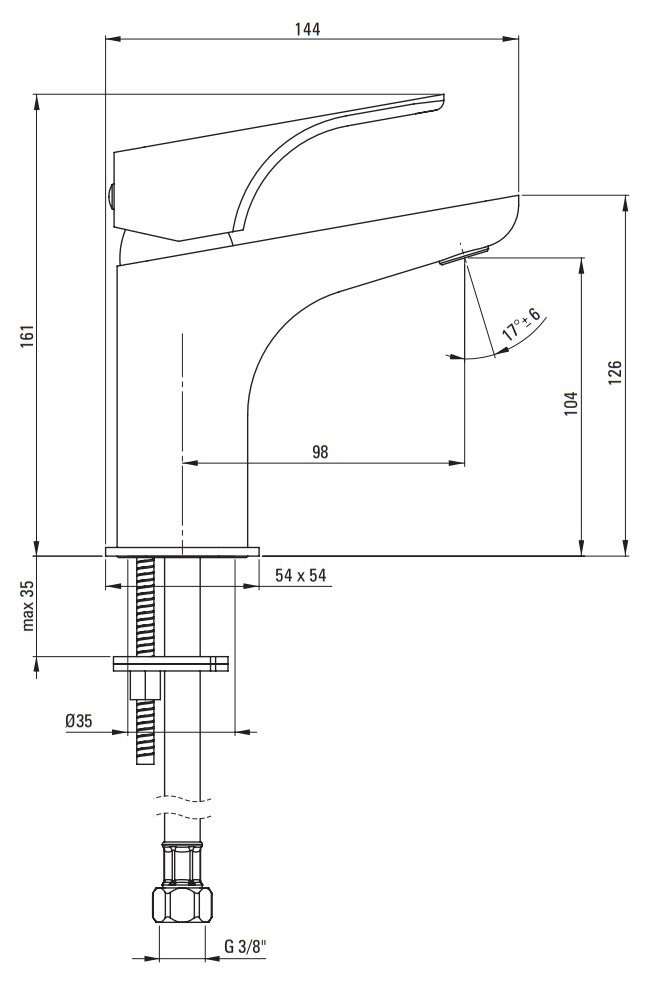 Смеситель для умывальника DEANTE HIACYNT BQH N21M — изображение 5