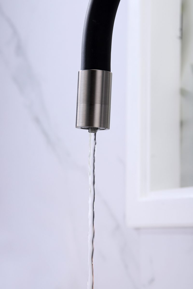 Смеситель для кухни под фильтр PAULMARK SALIX, вороненая сталь, Sa213419-GM — изображение 7