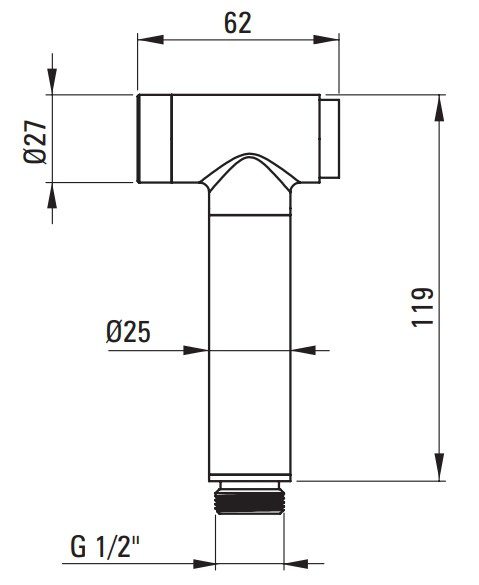 Смеситель скрытого монтажа для гигиенического душа DEANTE ARNIKA GOLD BQA Z34M — изображение 3