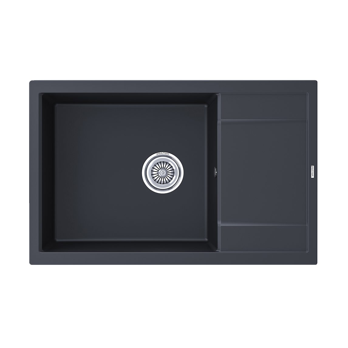 Кухонная мойка PAULMARK FLUGEN 60, PM317850-AN, антрацит, 780х500 мм