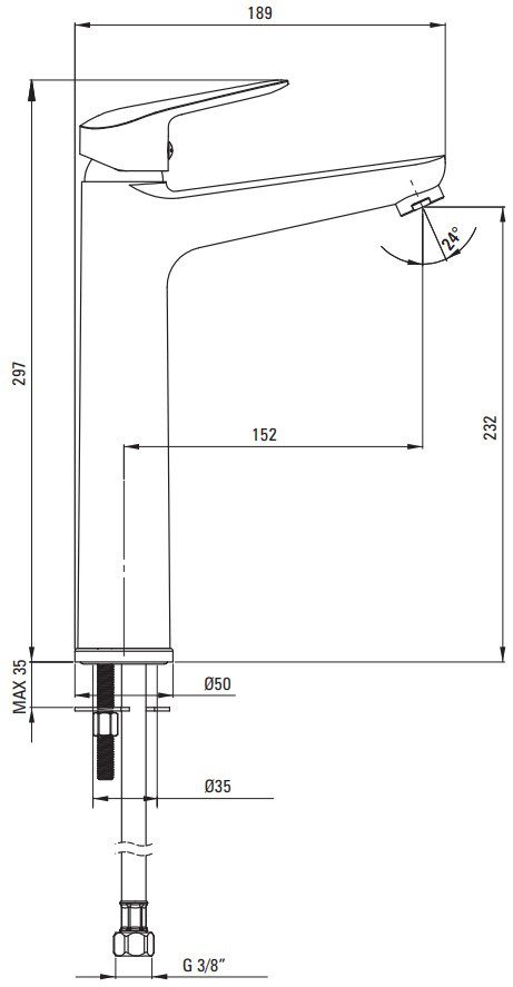 Смеситель для умывальника DEANTE BORO BMO 020K — изображение 2