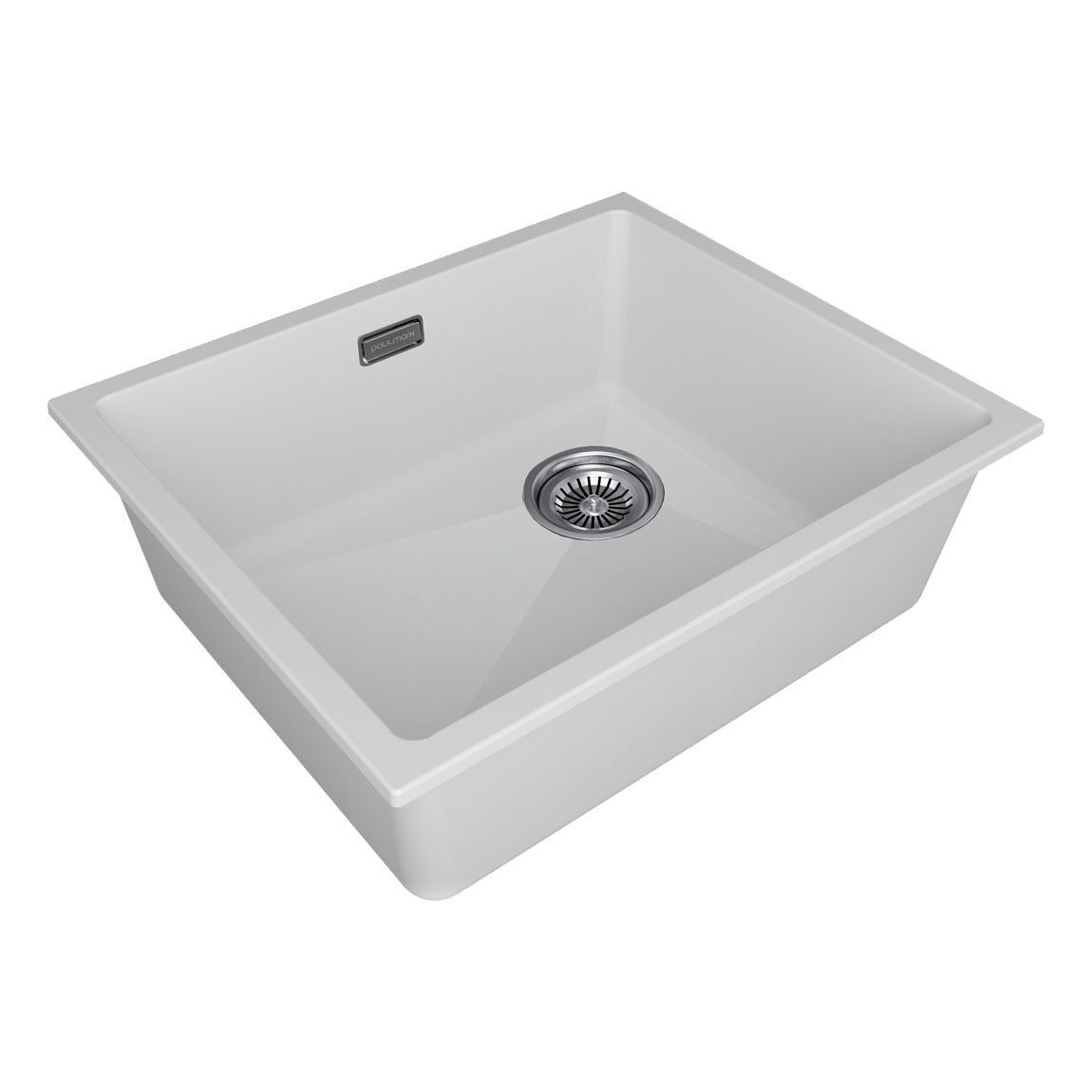 Кухонная мойка PAULMARK LUMI 55UNI-SKEW, LU55SK-WH, белый, 555х460 — изображение 2