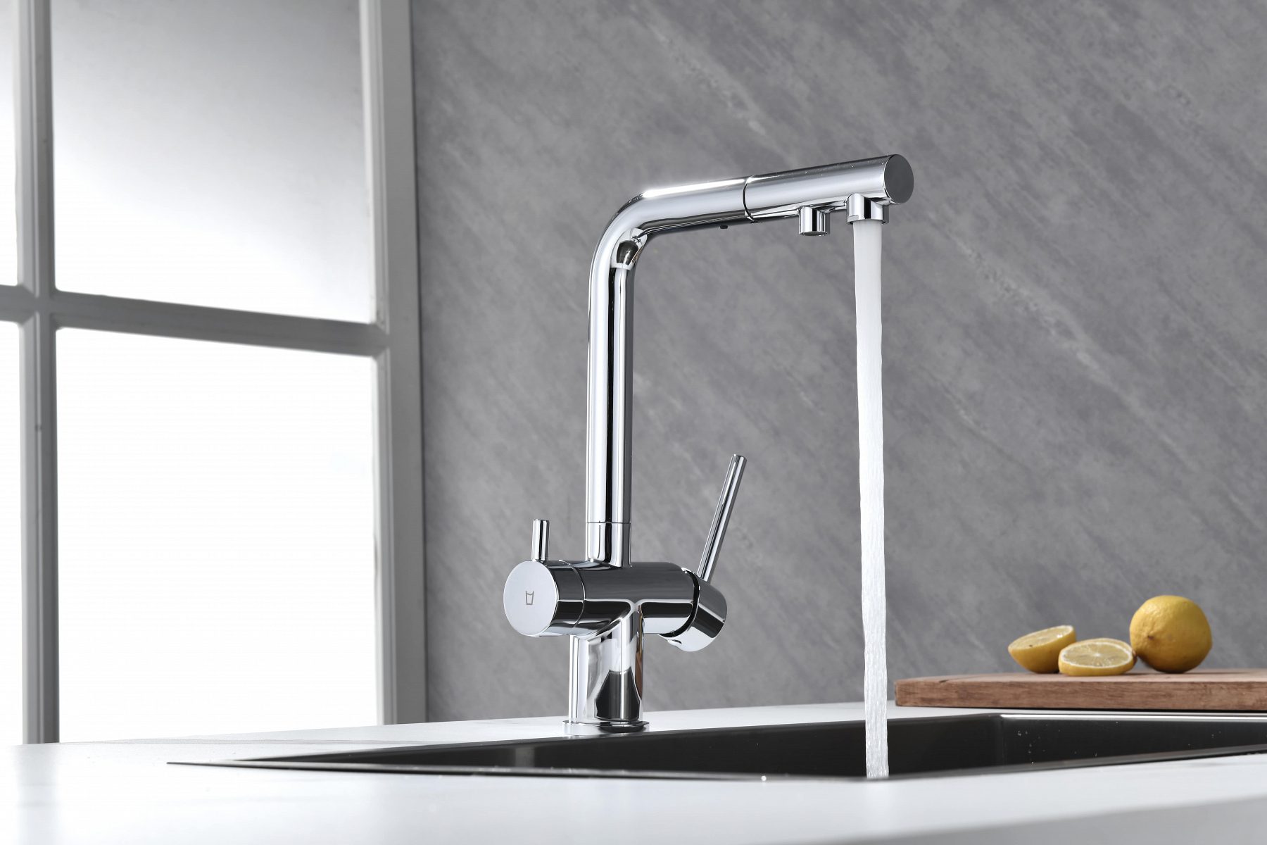 Смеситель для кухни под фильтр PAULMARK SERPENTINE, хром, Se213222-CR — изображение 8