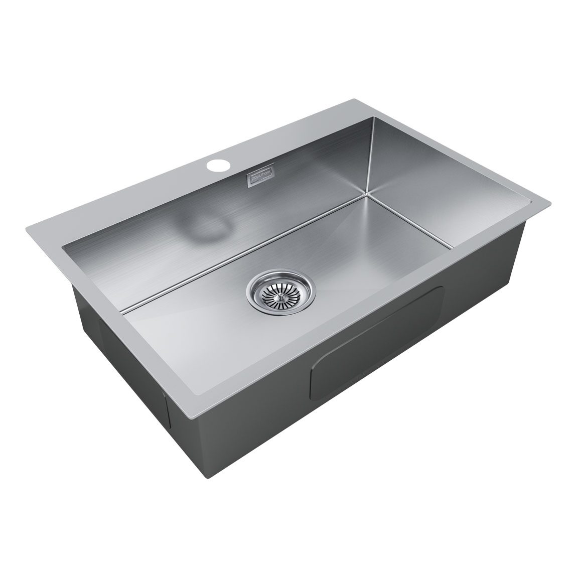 Кухонная мойка PAULMARK KRONER 75, PM217551-BS, брашированная сталь, 750х510мм — изображение 2