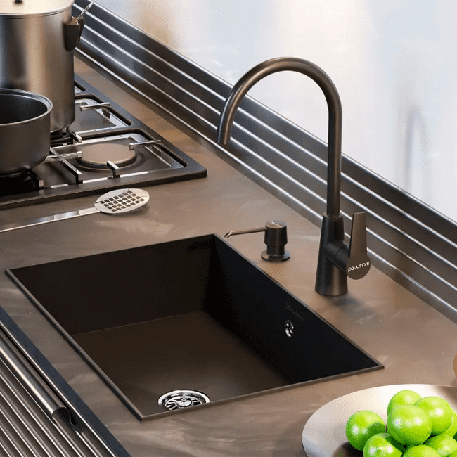 Смеситель для кухни PAULMARK HOLSTEIN, антрацит, Ho212065-401 — изображение 2