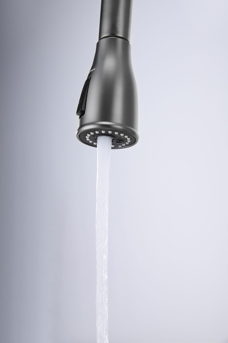 Смеситель для кухни под фильтр PAULMARK LANGE, вороненая сталь, La214212-GM — изображение 8