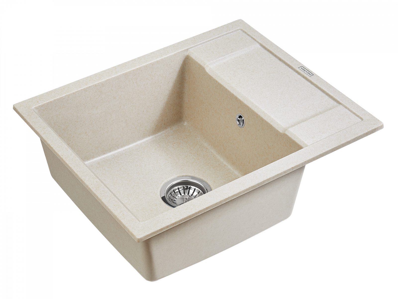Кухонная мойка PAULMARK FLUGEN 50-600, PM216050-BE, бежевый, 600х500 — изображение 2