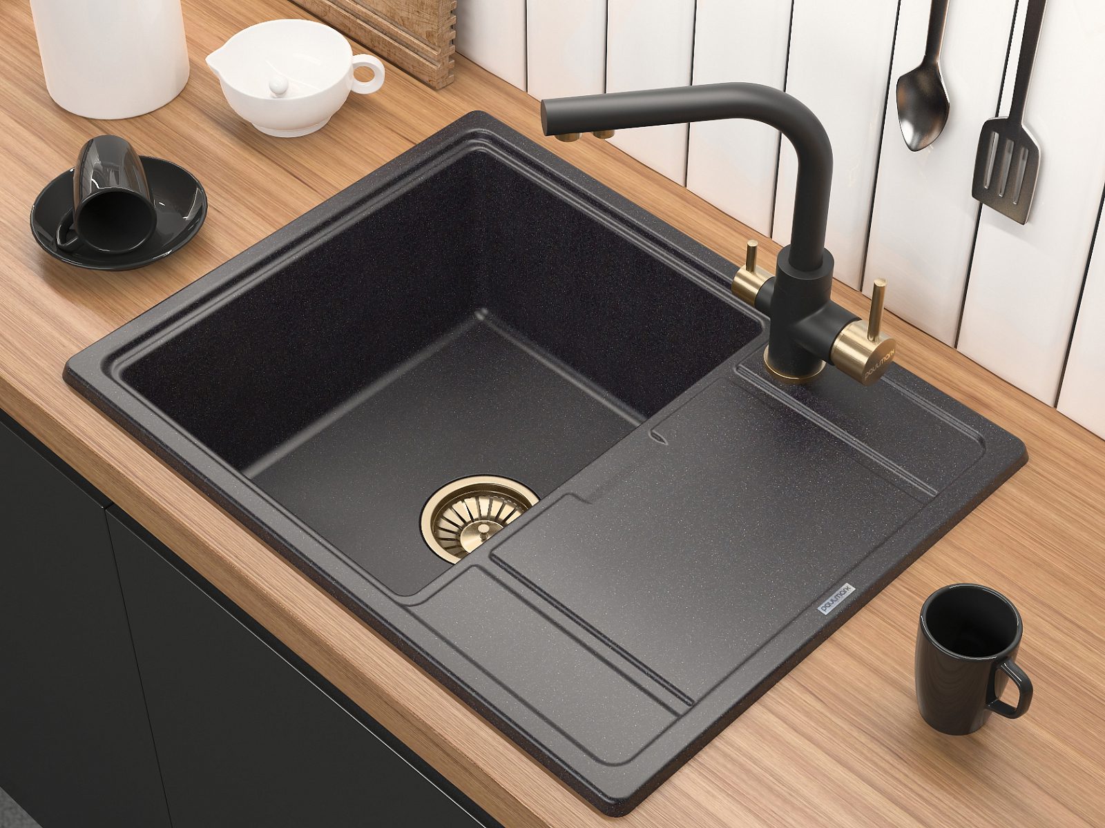 Смеситель для кухни под фильтр PAULMARK ESSEN, антрацит-бронза, Es213011-401BR — изображение 2