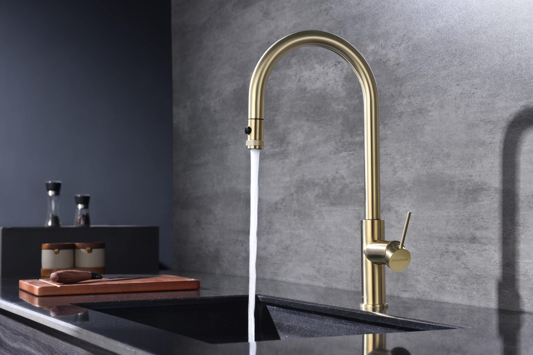 Смеситель для кухни под фильтр PAULMARK GALANT, светлое брашированное золото, Ga213077-SBG — изображение 3