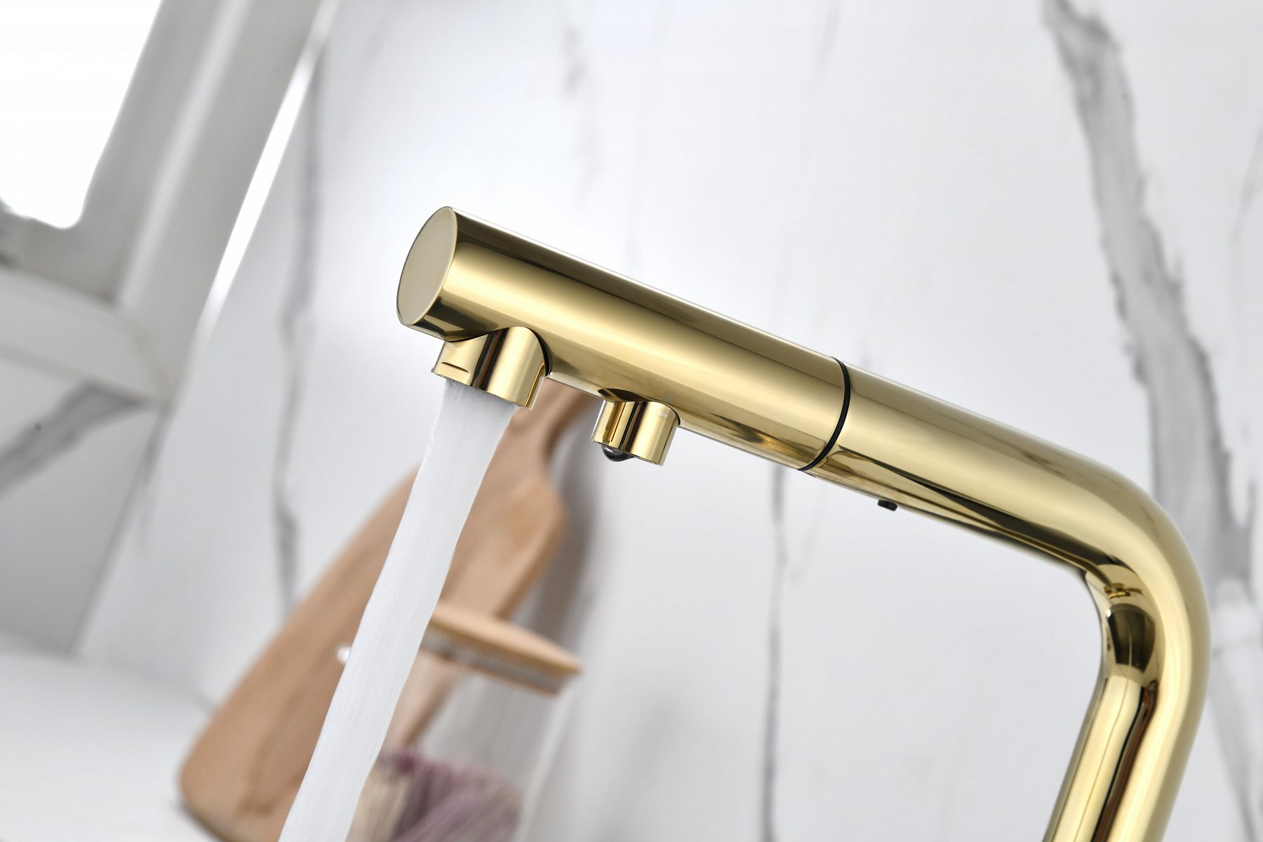 Смеситель для кухни под фильтр PAULMARK SERPENTINE, золото, Se213222-G — изображение 3