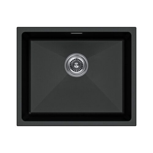 Кухонная мойка PAULMARK LUMI 55UNI, LU55-BL, черный, 555х460