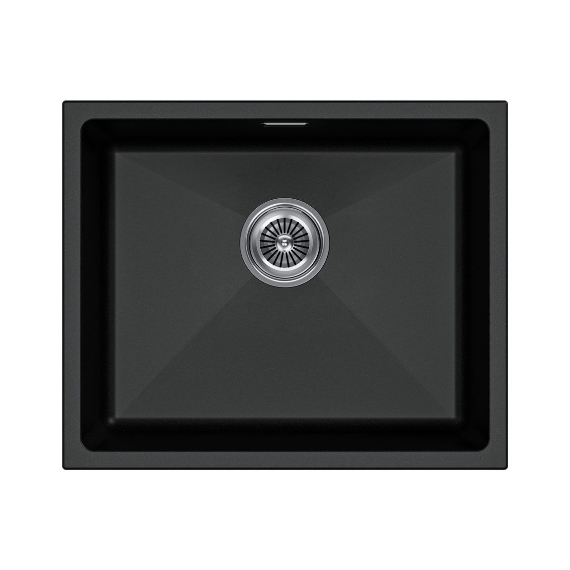 Кухонная мойка PAULMARK LUMI 55UNI, LU55-BL, черный, 555х460