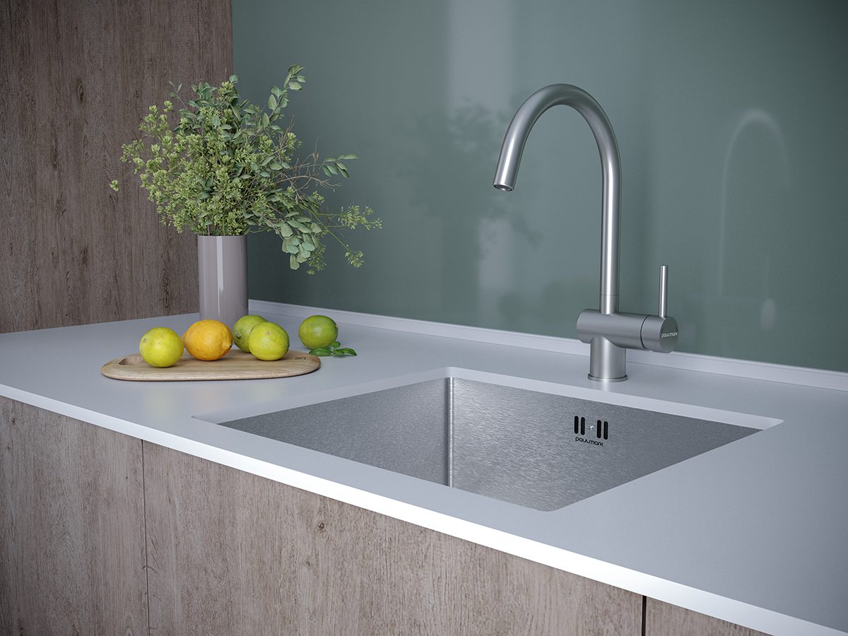 Смеситель для кухни PAULMARK BEND, нержавеющая сталь, Be212066-SS — изображение 2