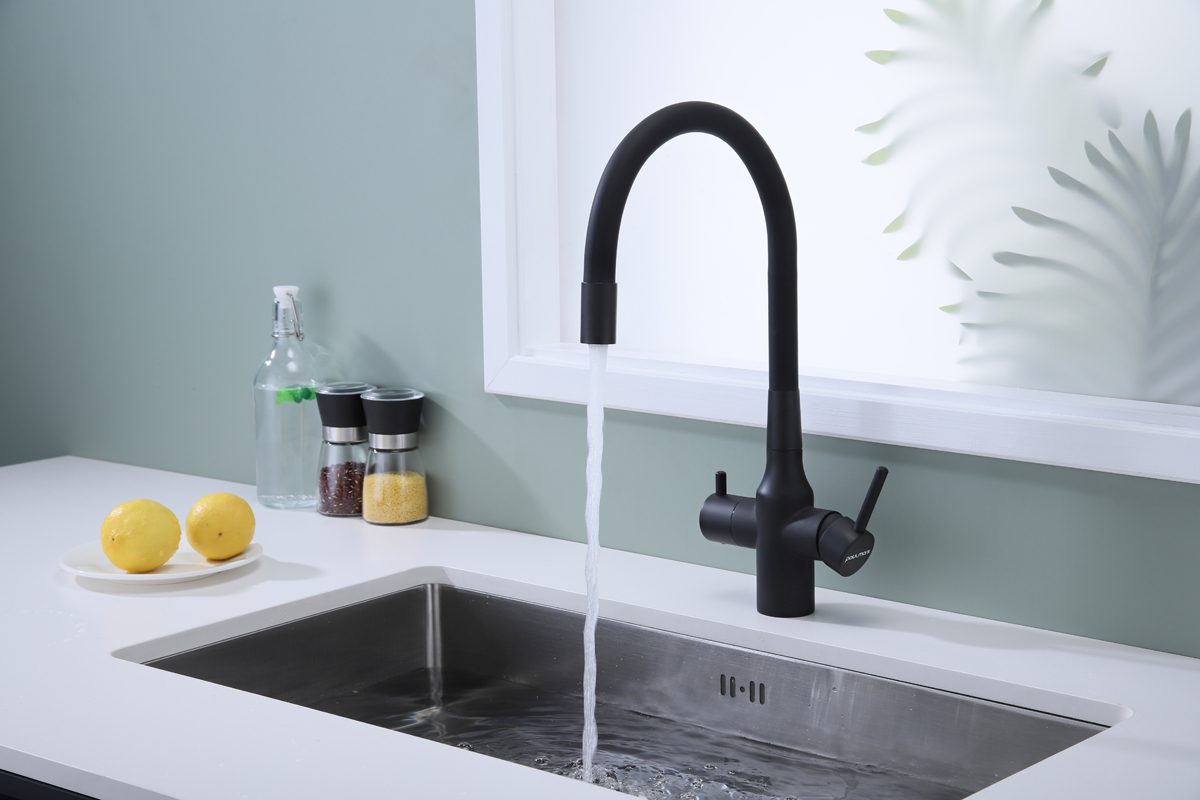 Смеситель для кухни под фильтр PAULMARK SALIX, антрацит, Sa213419-AN — изображение 2