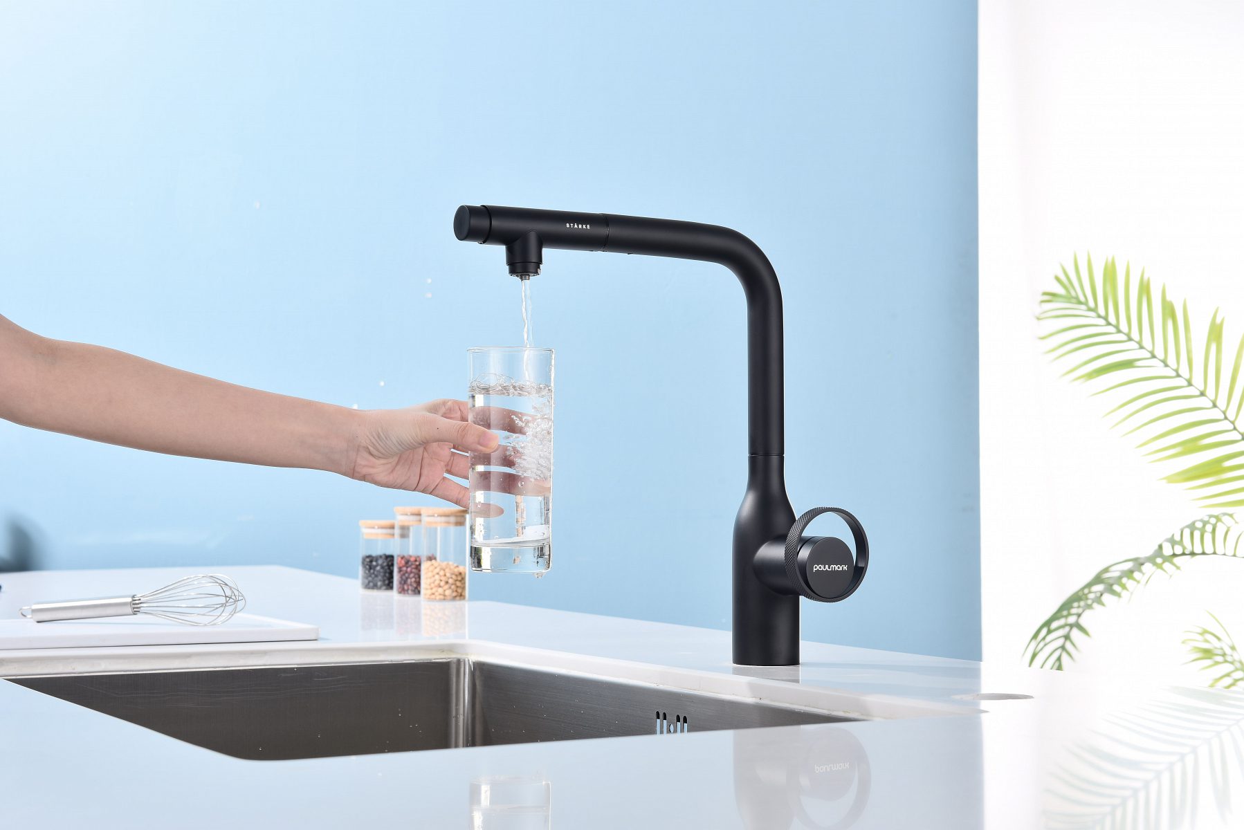 Смеситель для кухни под фильтр PAULMARK URBAN, антрацит, Ur213104-401 — изображение 3