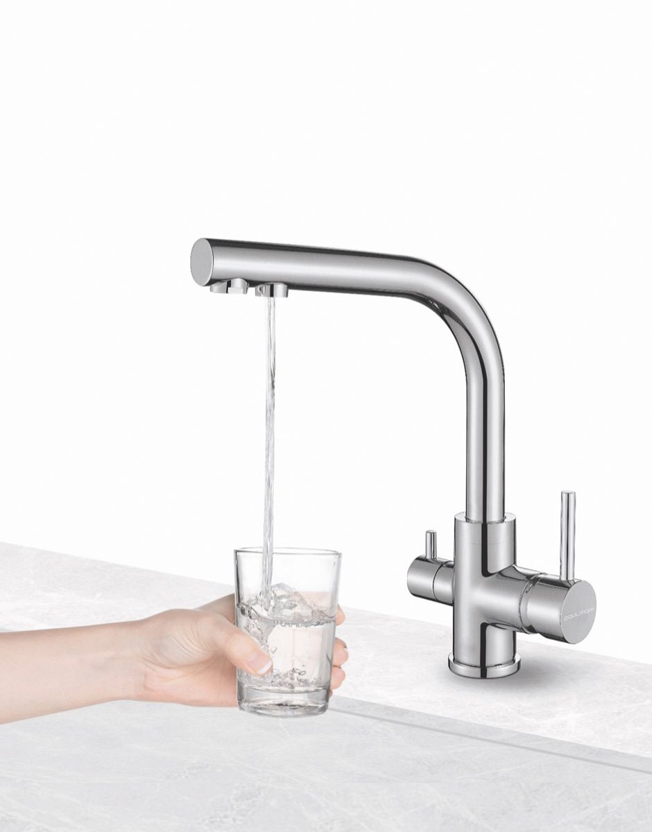 Смеситель для кухни под фильтр PAULMARK ESSEN, антрацит полностью, Es213011-401TB — изображение 2