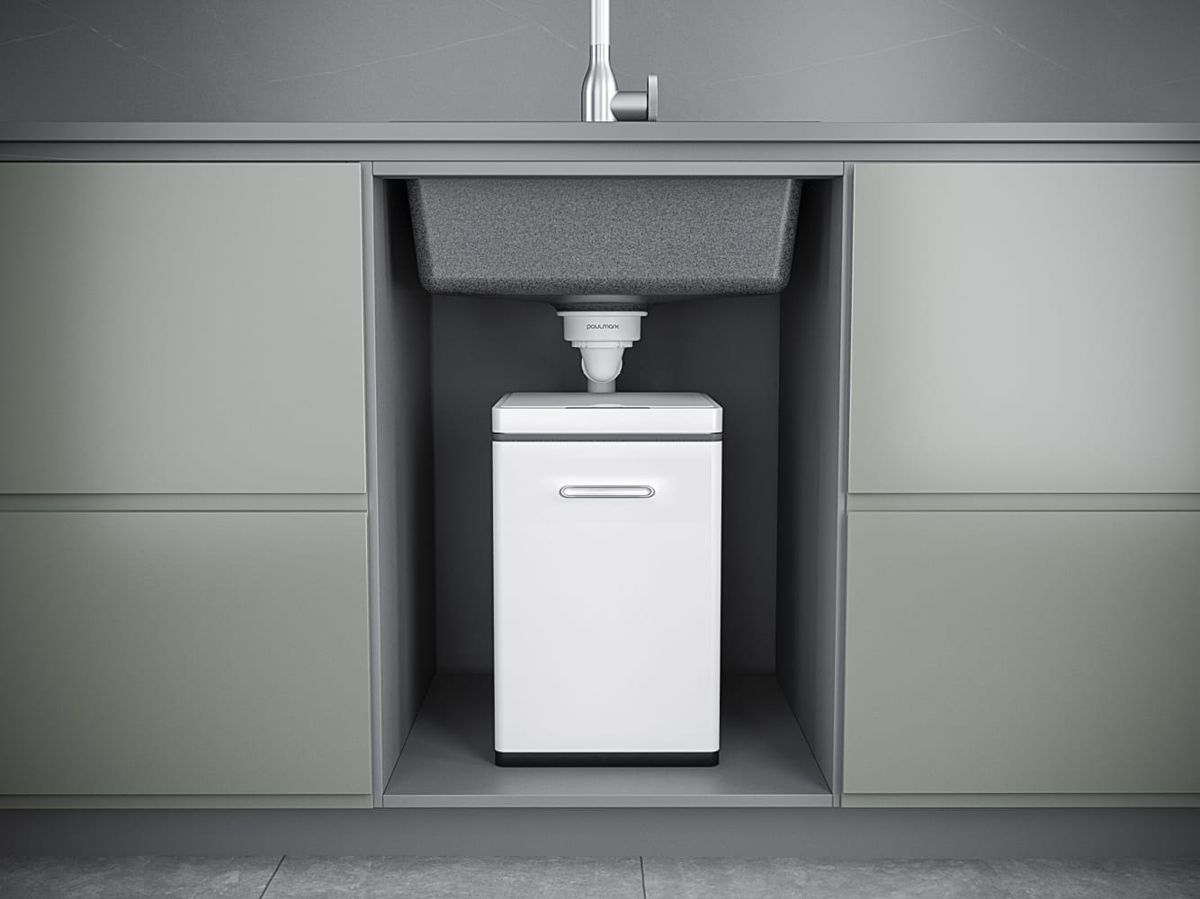 Кухонная мойка PAULMARK KANTE 45, PM104651-BL, черный, 460х510 мм — изображение 5