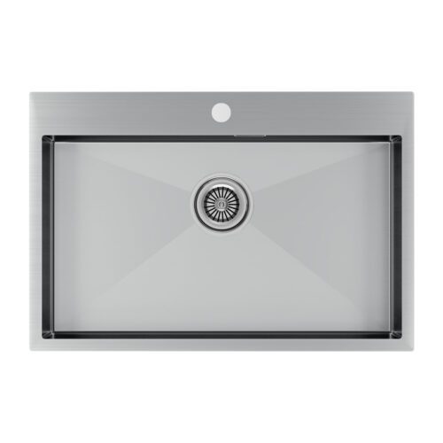 Кухонная мойка PAULMARK KRONER 75, PM217551-BS, брашированная сталь, 750х510мм