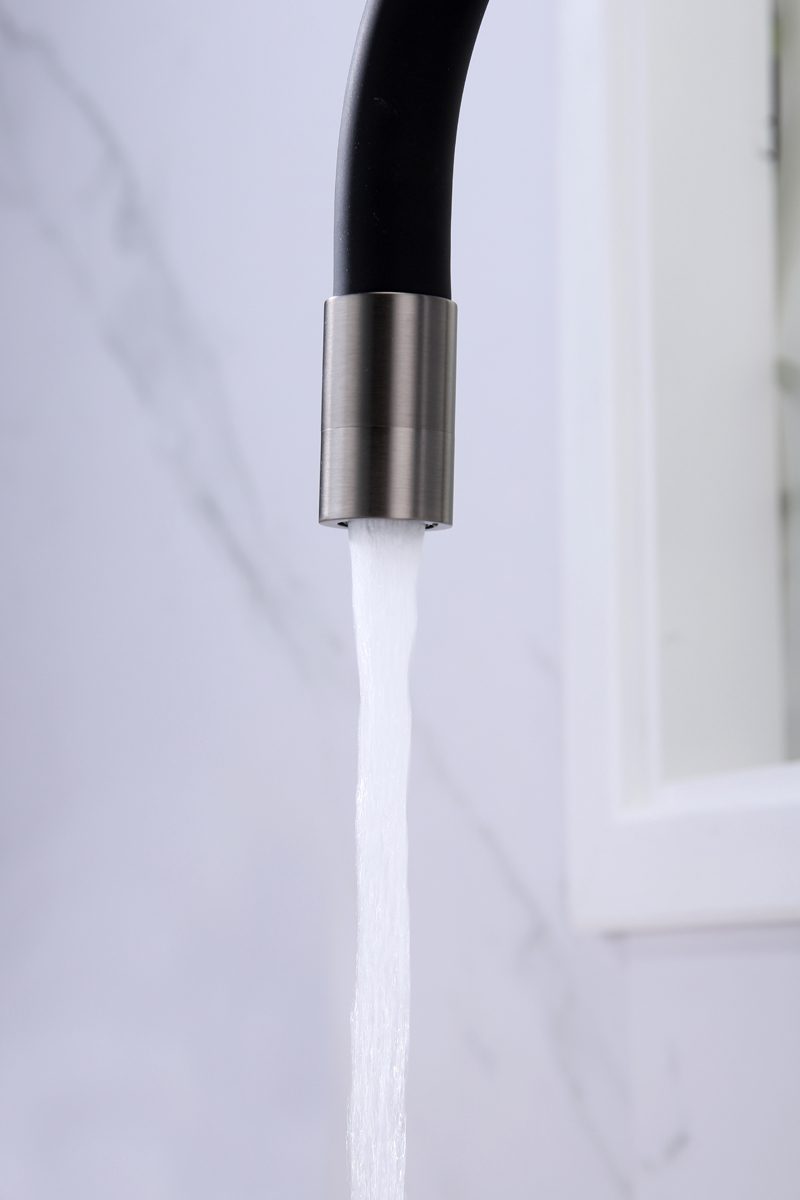 Смеситель для кухни под фильтр PAULMARK SALIX, вороненая сталь, Sa213419-GM — изображение 6