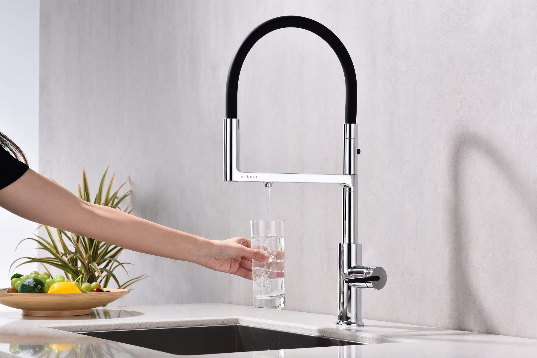 Смеситель для кухни под фильтр PAULMARK TORNADO, хром, To213402-CR — изображение 2