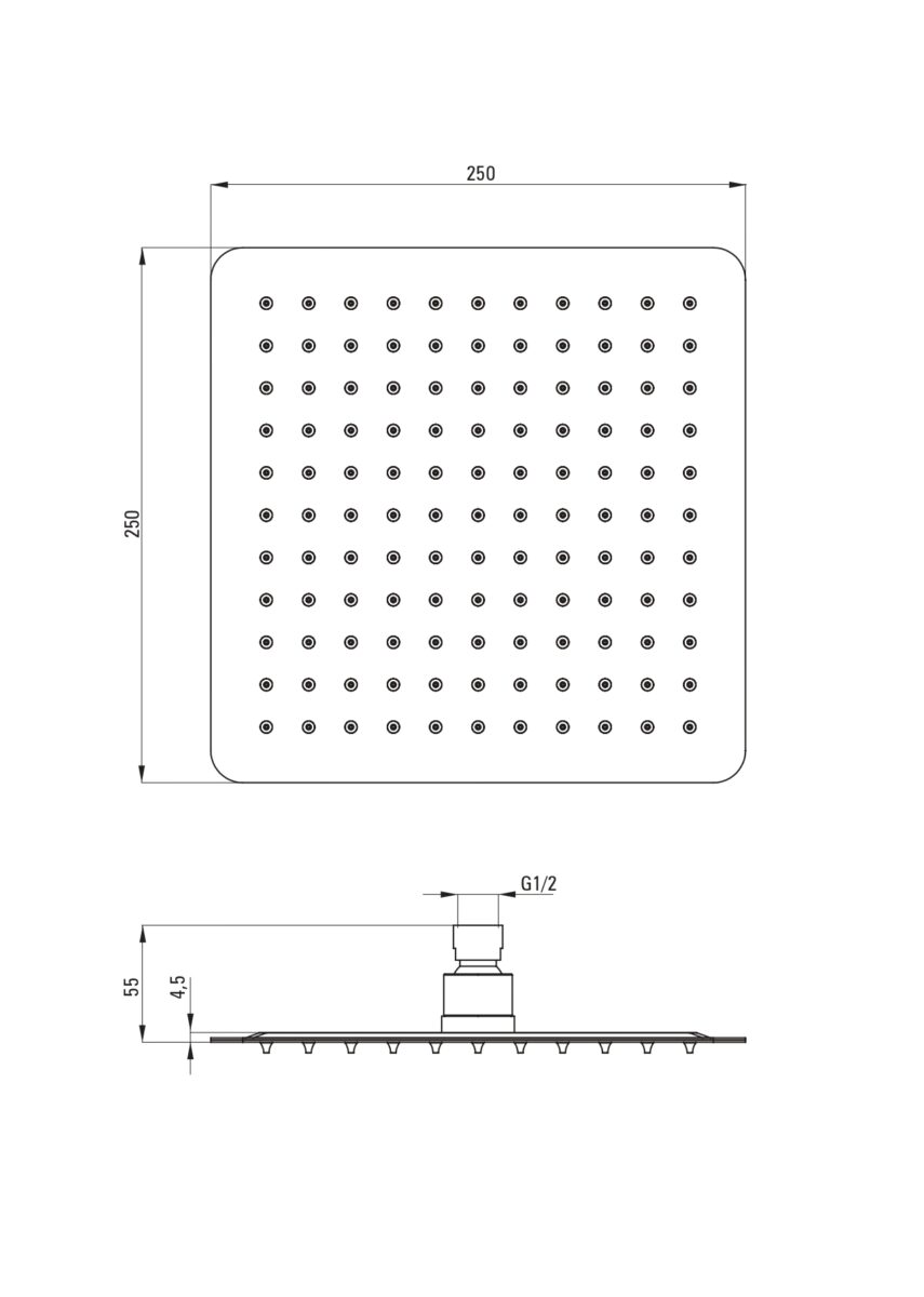 Душевая система с термостатическим смесителем DEANTE THERM NERO NAC N4HT — изображение 4
