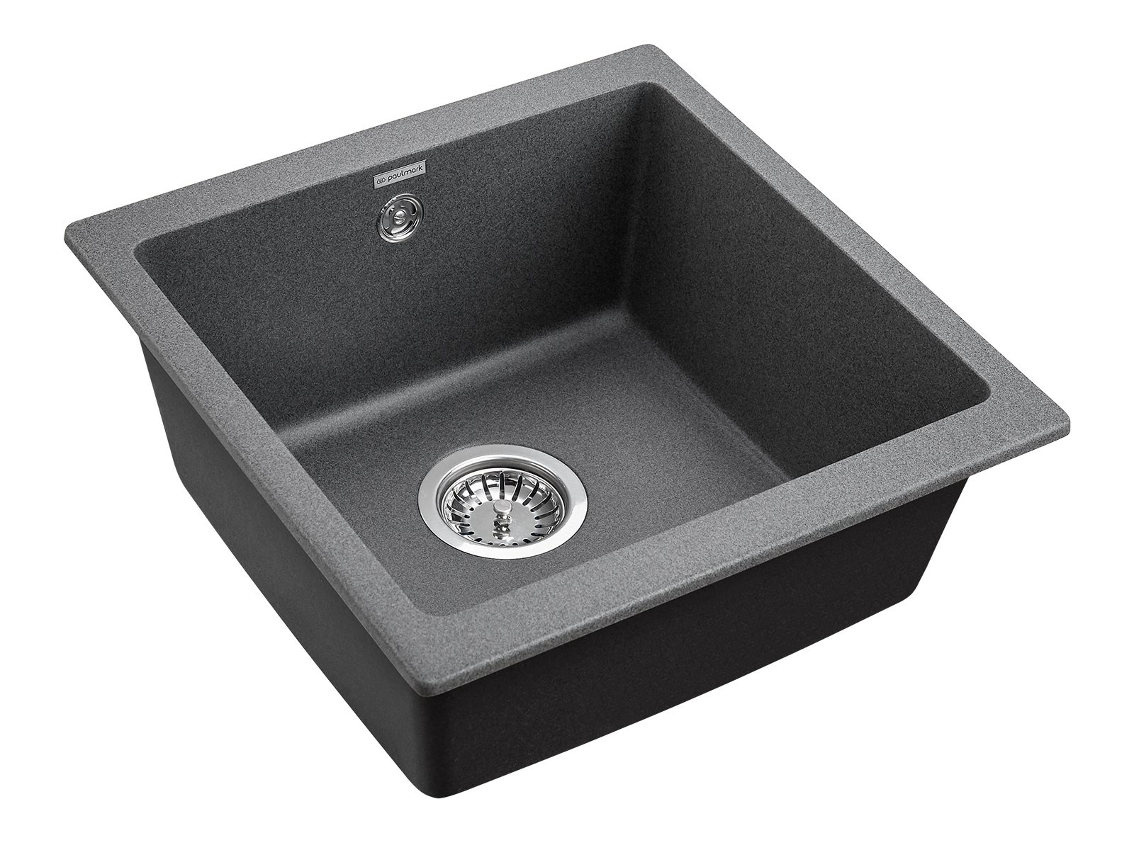Кухонная мойка PAULMARK GERA 50, PM104546-DG, графит, 450х460 мм — изображение 2