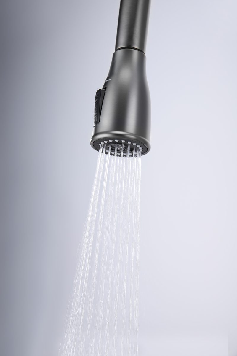 Смеситель для кухни под фильтр PAULMARK LANGE, вороненая сталь, La214212-GM — изображение 9