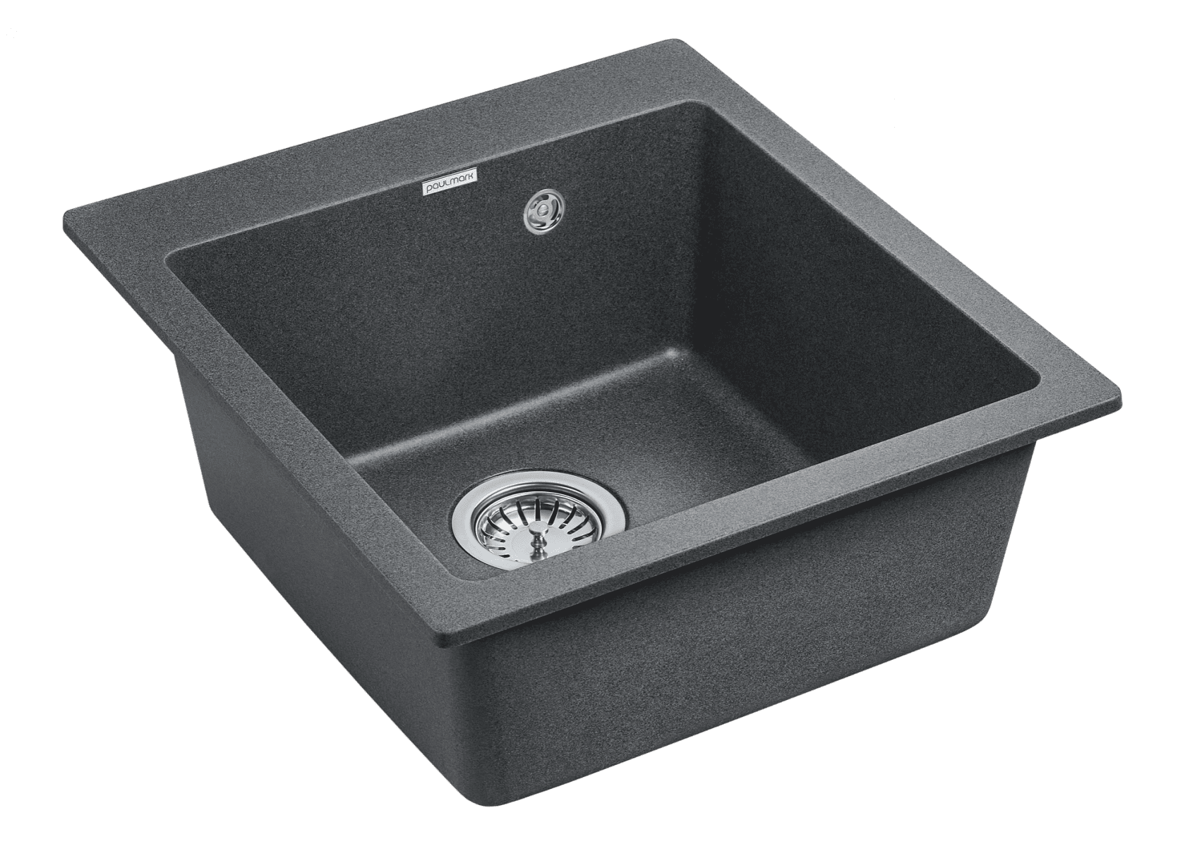 Кухонная мойка PAULMARK KANTE 45, PM104651-DG, графит, 460х510 мм — изображение 2
