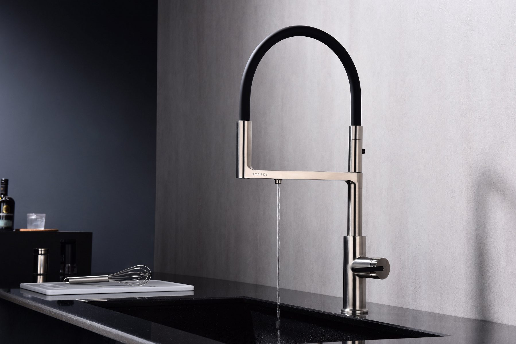 Смеситель для кухни под фильтр PAULMARK TORNADO, никель, To213402-Ni — изображение 3