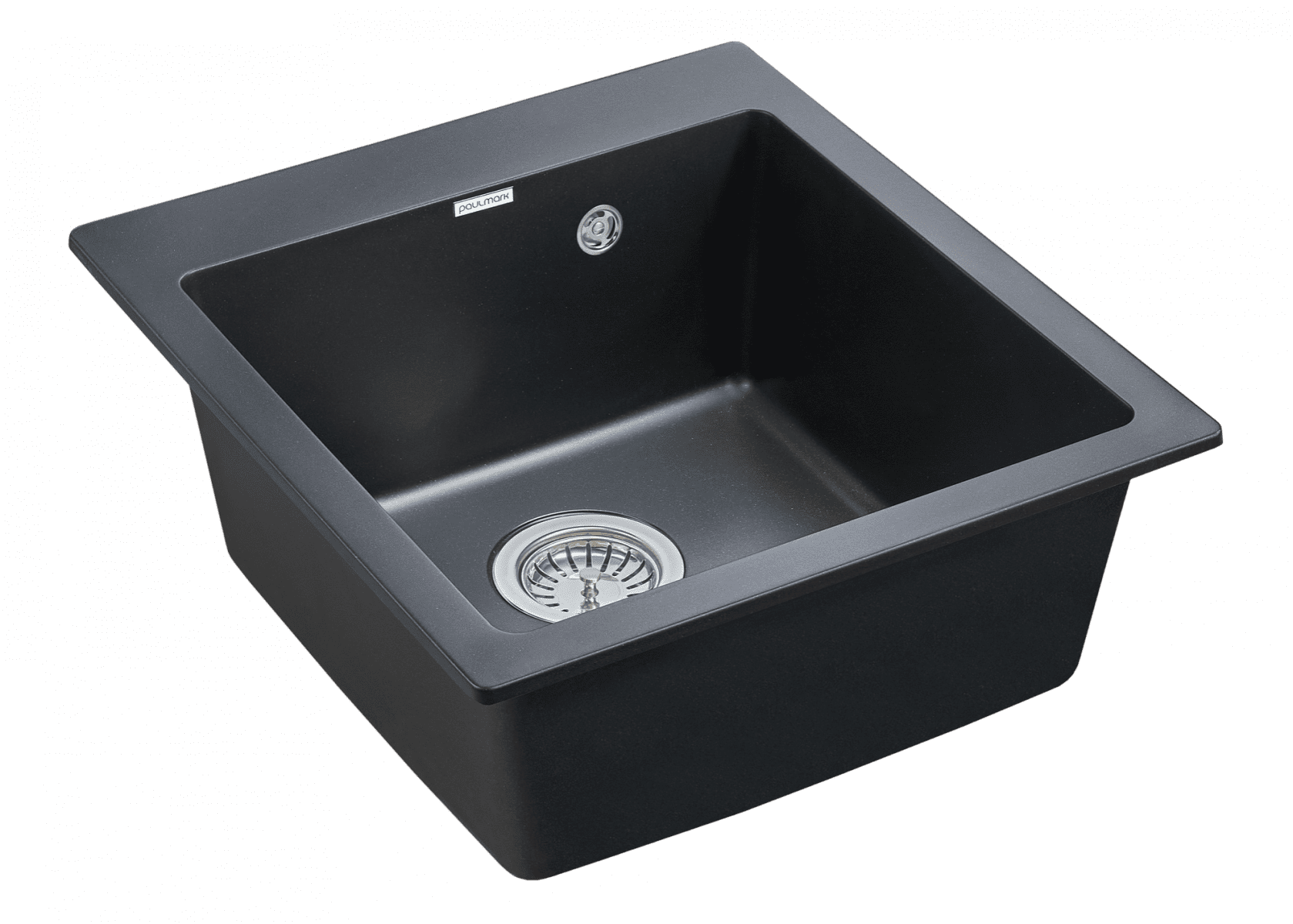 Кухонная мойка PAULMARK KANTE 45, PM104651-BL, черный, 460х510 мм — изображение 2