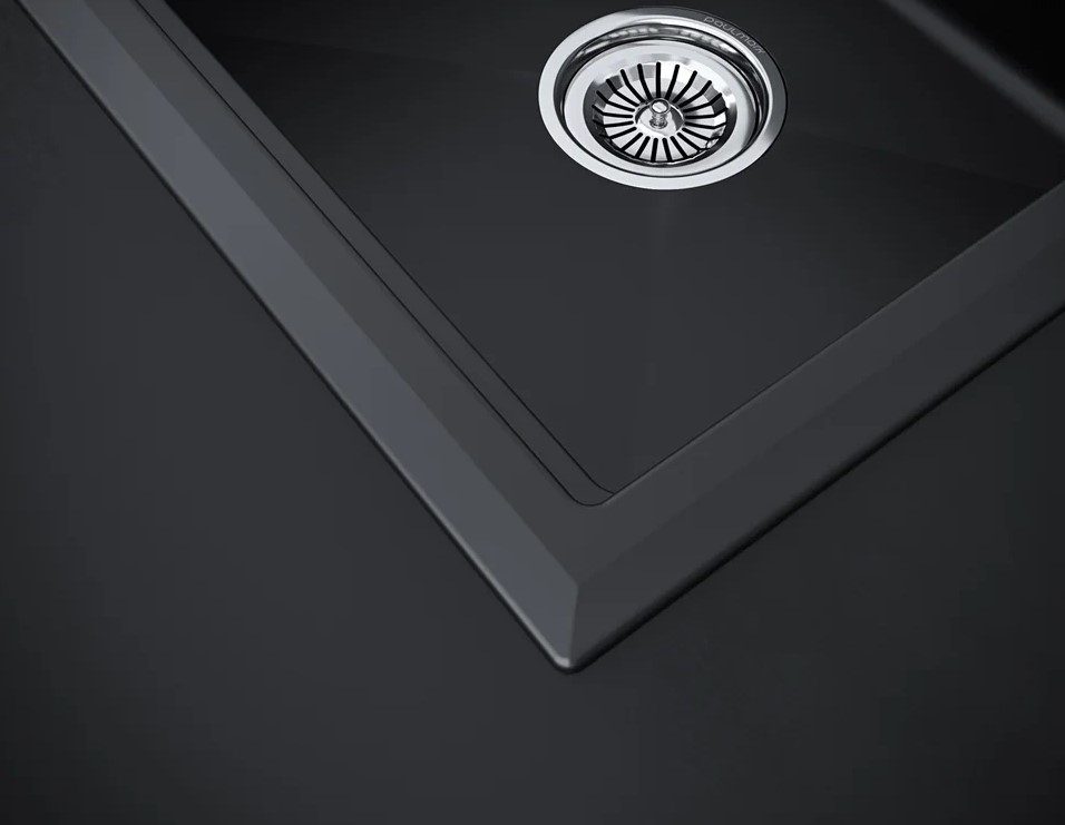 Кухонная мойка PAULMARK STEPIA 60, PM115951-BLM, черный металлик, 590х510 мм — изображение 5