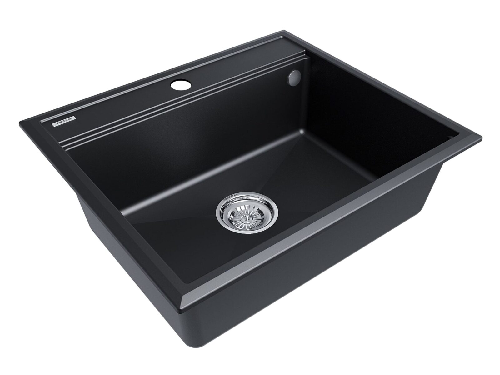 Кухонная мойка PAULMARK STEPIA 60, PM115951-BLM, черный металлик, 590х510 мм — изображение 2