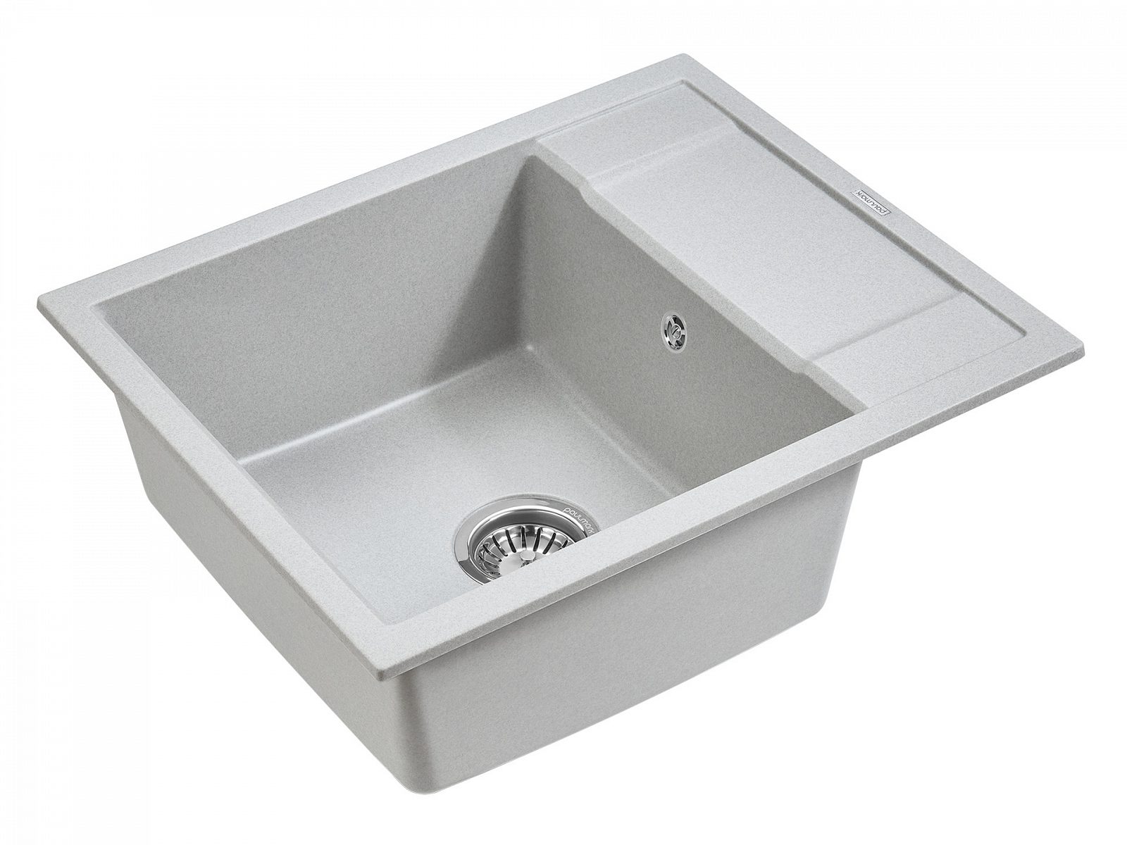 Кухонная мойка PAULMARK FLUGEN 50-600, PM216050-GR, серый, 600х500 — изображение 2
