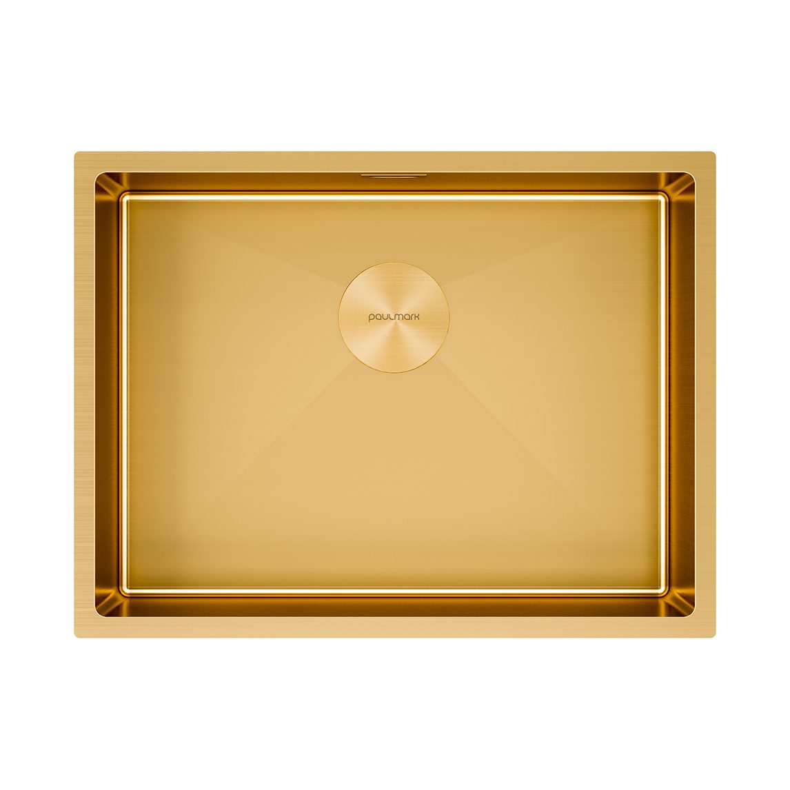 Кухонная мойка PAULMARK NEXT 58 UNI, PM215844-BG, брашированное золото, 580х440мм
