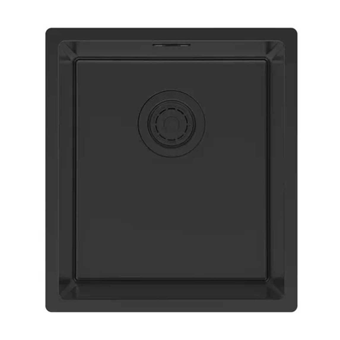 Кухонная мойка PAULMARK YUNI 39 UNI, YU39-MBN, матовый черный, 390х440мм