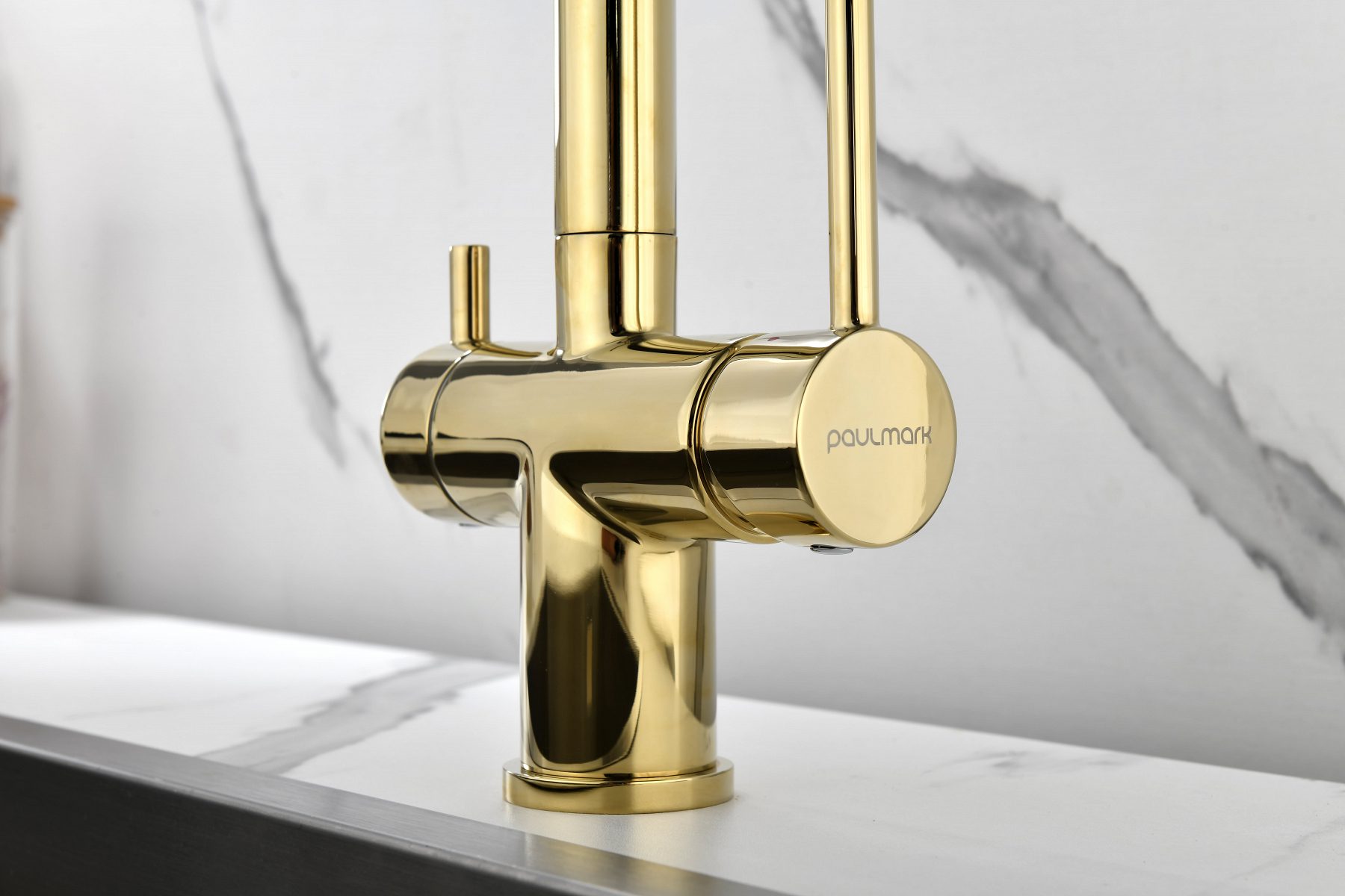 Смеситель для кухни под фильтр PAULMARK SERPENTINE, золото, Se213222-G — изображение 5