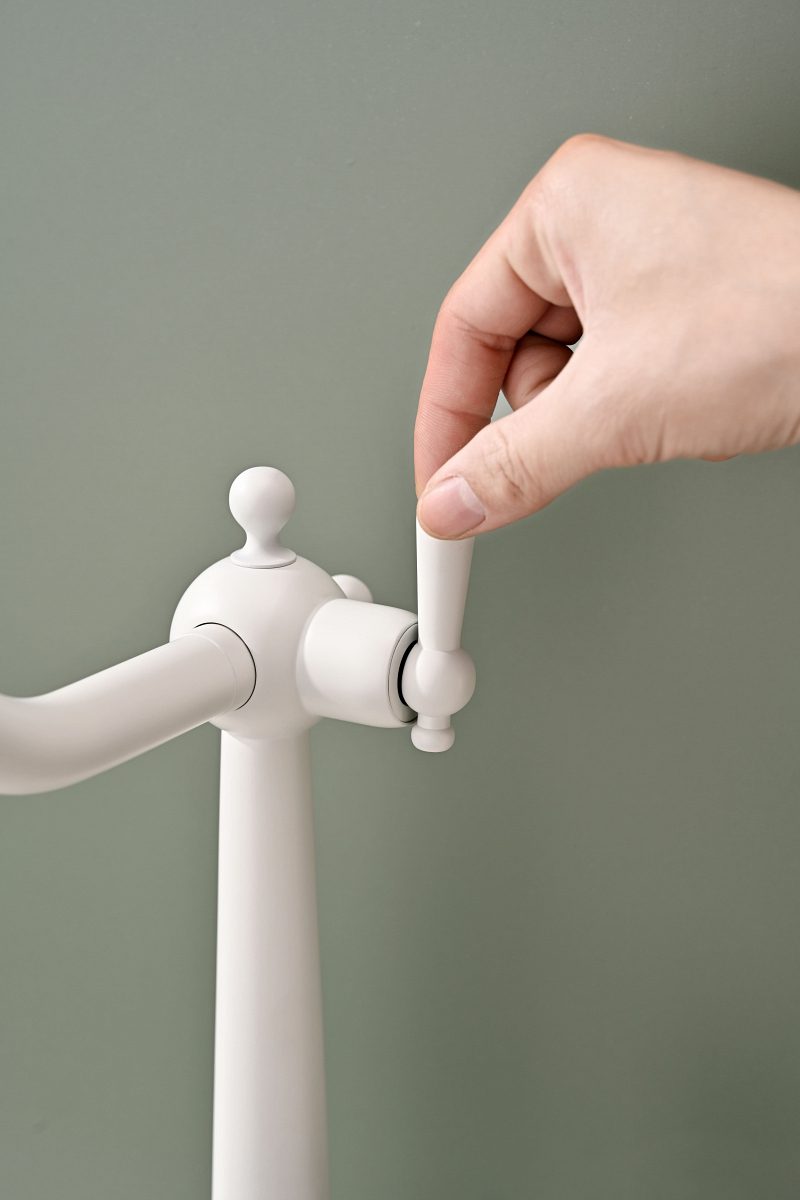 Смеситель для кухни под фильтр PAULMARK RETRO, белый матовый, Re213226-431 — изображение 8