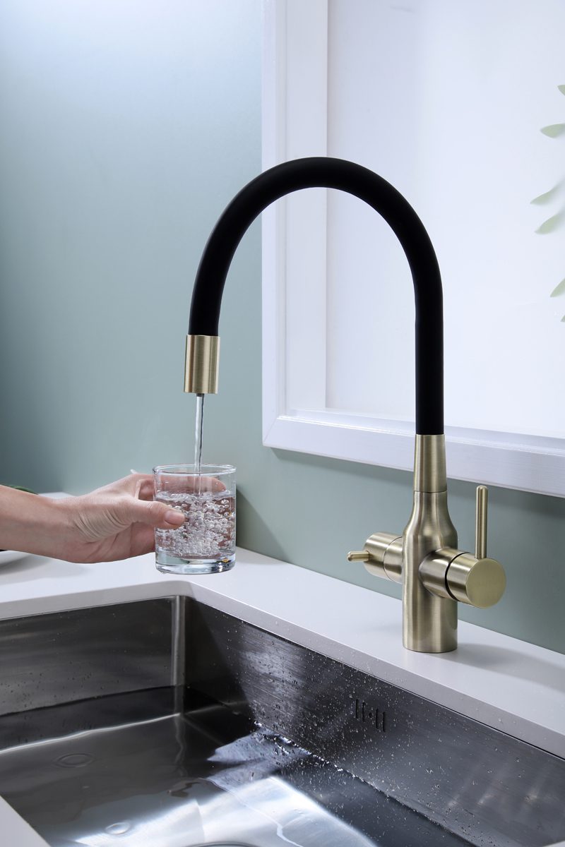 Смеситель для кухни под фильтр PAULMARK SALIX, бронза, Sa213419-BR — изображение 3