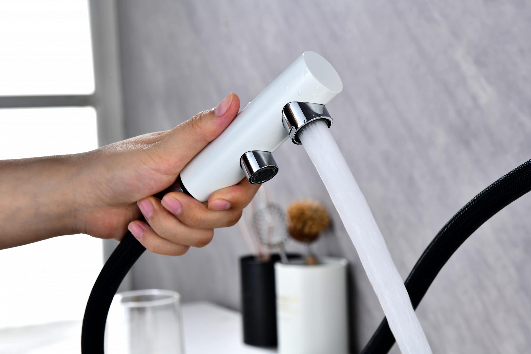 Смеситель для кухни под фильтр PAULMARK SERPENTINE, белый матовый, Se213222-431 — изображение 6