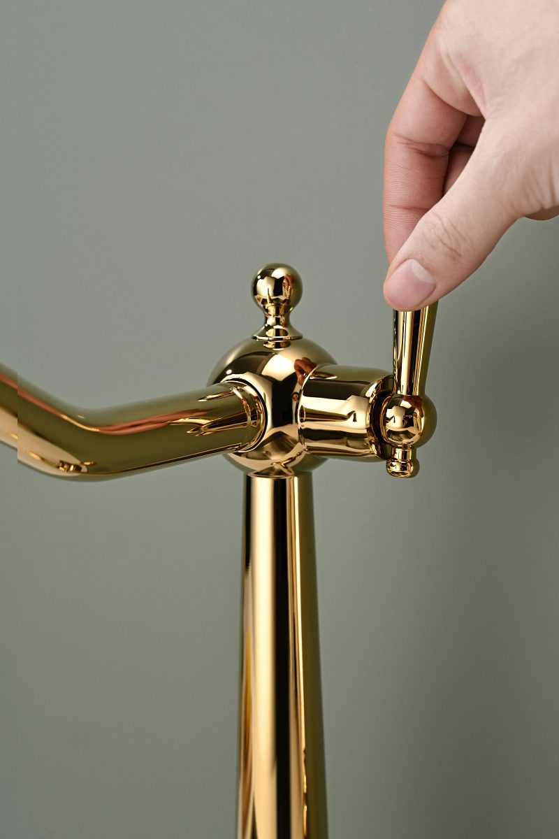 Смеситель для кухни под фильтр PAULMARK RETRO, золото, Re213226-G — изображение 5