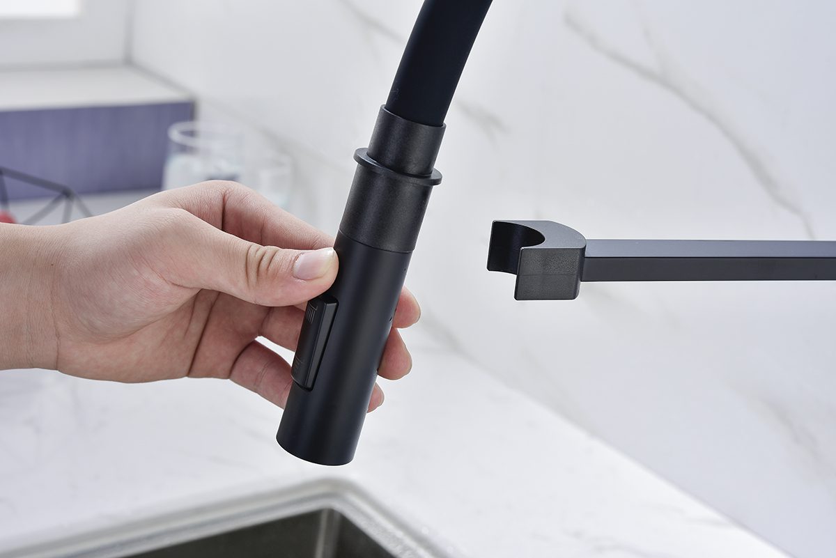 Смеситель для кухни с гибким изливом PAULMARK HALT, антрацит, Ha214021-401 — изображение 6