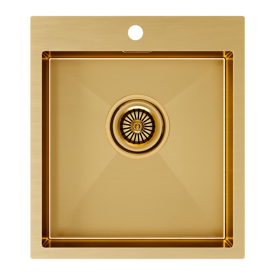 Кухонная мойка PAULMARK KRONER 45, PM214551-BG, брашированное золото, 450х510мм