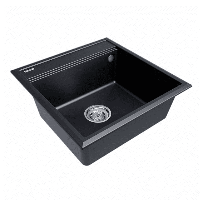 Кухонная мойка PAULMARK STEPIA 50, PM115051-BLM, черный, 500х510 мм — изображение 2