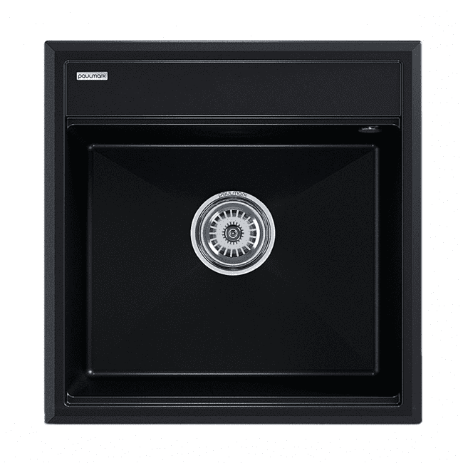 Кухонная мойка PAULMARK STEPIA 50, PM115051-BLM, черный, 500х510 мм