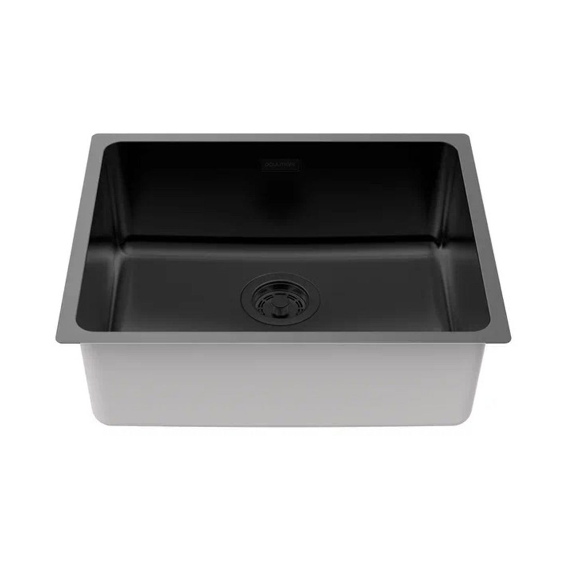 Кухонная мойка PAULMARK YUNI 54 UNI, YU54-MBN, матовый черный nano-PVD, 540х440мм — изображение 2