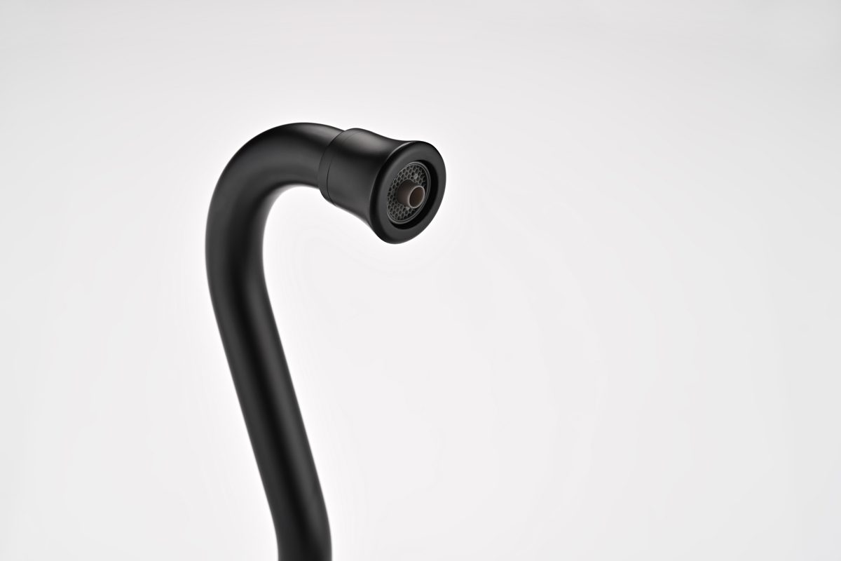 Смеситель для кухни под фильтр PAULMARK RETRO, антрацит, Re213226-401 — изображение 3