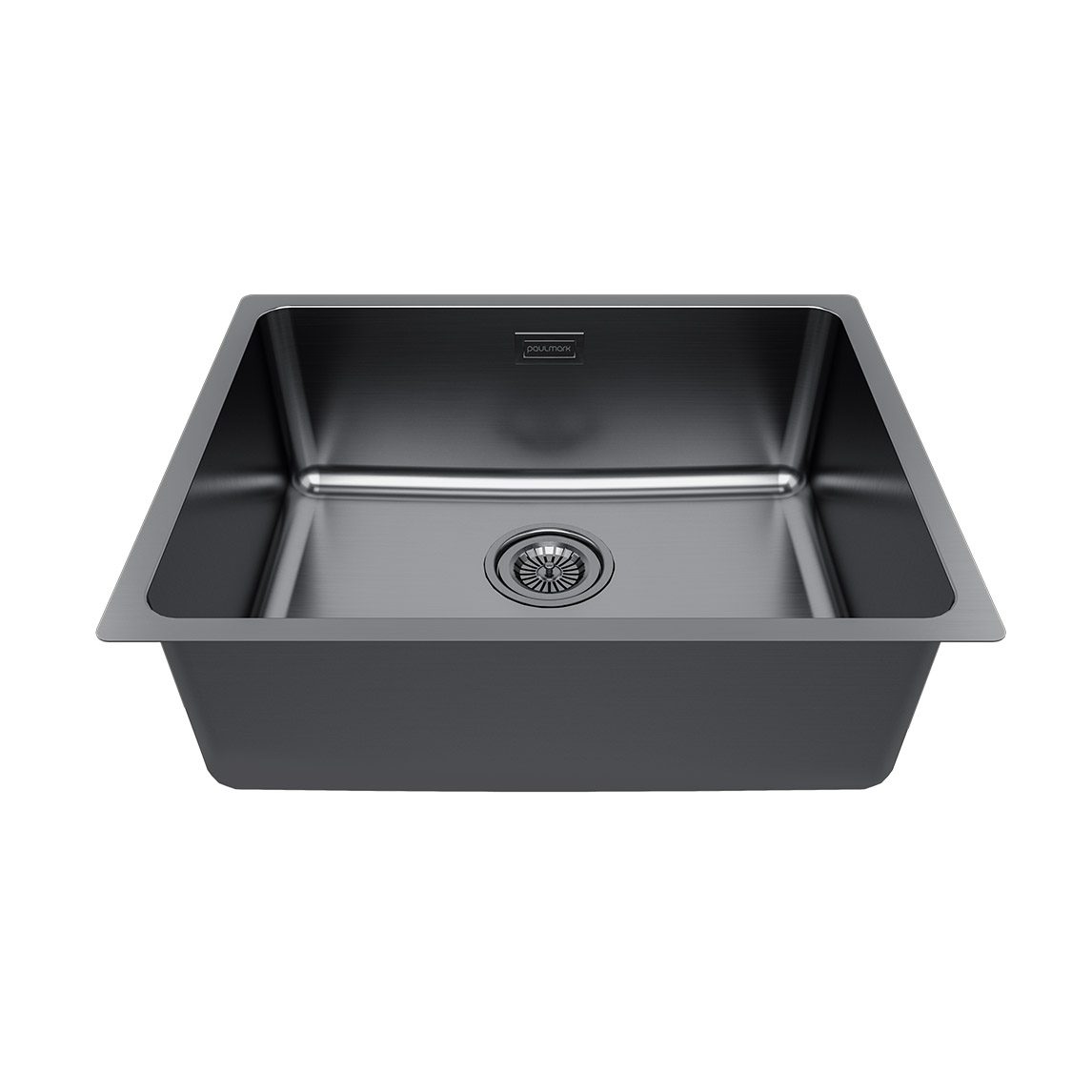 Кухонная мойка PAULMARK YUNI 54 UNI, YU54-GM, воронёная сталь, 540х440мм — изображение 2