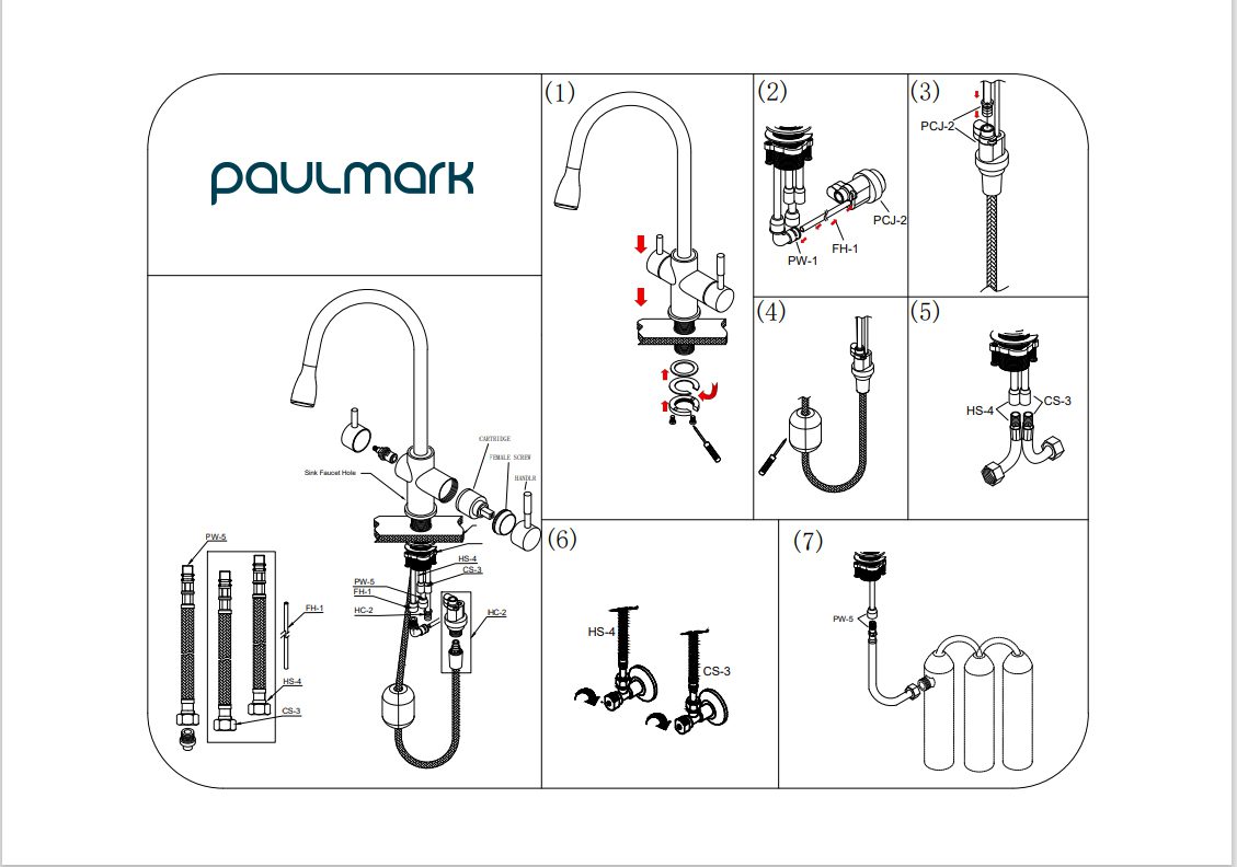 Смеситель для кухни под фильтр PAULMARK LANGE, хром, La214212-CR — изображение 10