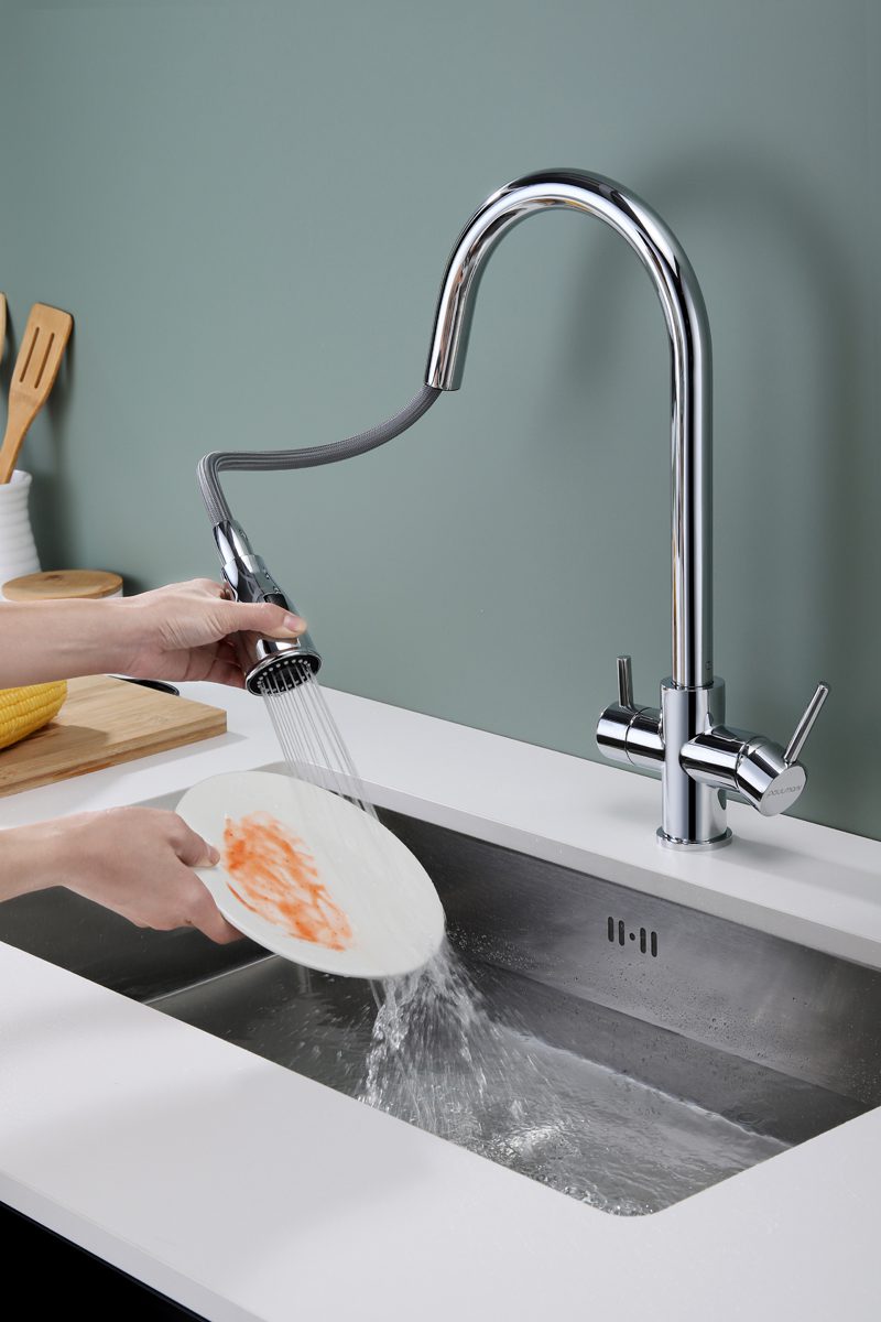 Смеситель для кухни под фильтр PAULMARK LANGE, хром, La214212-CR — изображение 5