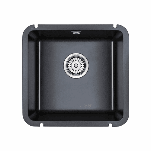 Кухонная мойка PAULMARK UNTER 50, PM204543-BL, черный, 455х435 мм